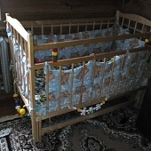 детская кроватка маяк с матрасом Кукмор
